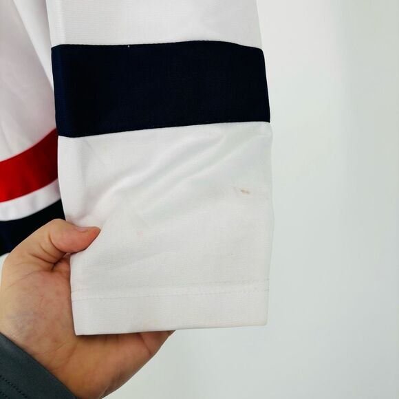 NWOT Mike Modano Autographed USA Hockey Jersey Blue White Mens Size XL Olympics - Picture 6 of 6